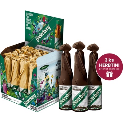 Underberg 44% 12 x 0,02 l (holá láhev)