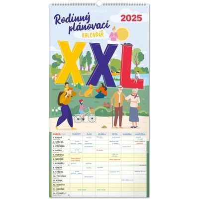 Rodinný plánovací XXL nástenný 2025