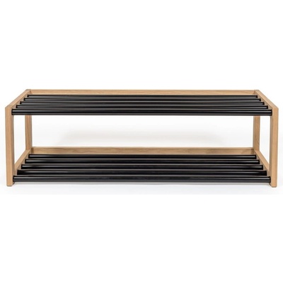 Woodman Slussen přírodní/černý 100 x 30 x 38 cm
