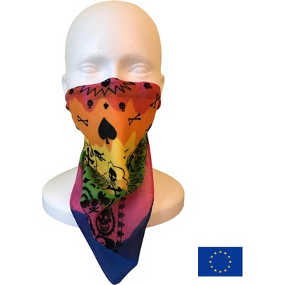 Lung Dragon S-Shield nano bandana šátek s vyměnitelným filtrem z českého nanovlákna Mexický karneval