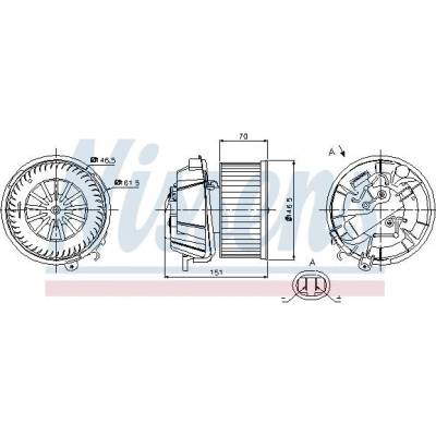 Vnitřní ventilátor NISSENS 87127