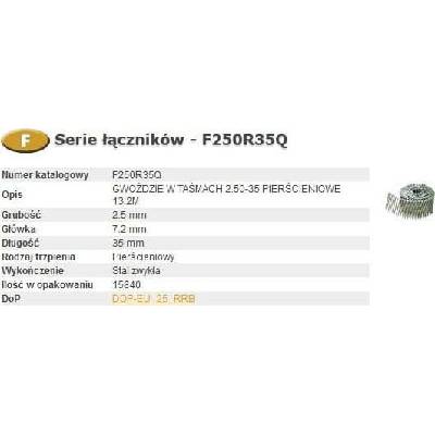 Bostitch Hřebíky BOSTITCH F BOSF250R35Q