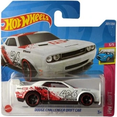Mattel Hot Wheels Mainline Dodge Challenger Drift Car Bílý (Case L 2022)