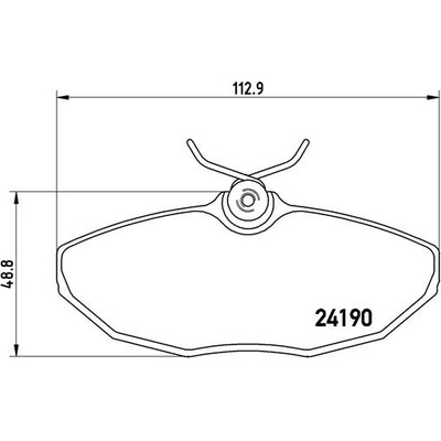 BREMBO Sada brzdových platničiek kotúčovej brzdy P36015