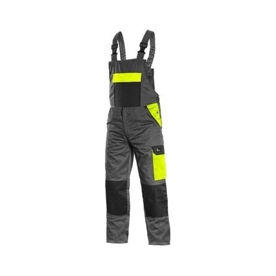 CXS Phoenix Cronos pánské kalhoty s laclem šedo-žluté