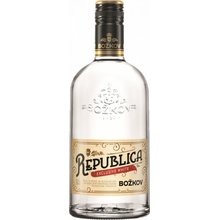 Božkov republika exclusive white 38% 0,7 l (čistá fľaša)