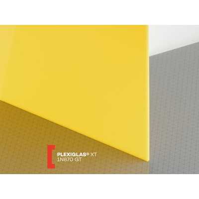 Röhm Plexisklo Plexiglas XT 3 mm 1N870 propustnost 22% 2050 x 3050 mm žluté 1 ks