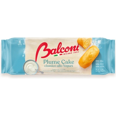 Balconi Plume Cake jogurtové piškotové dortíky 6 ks, 228 g