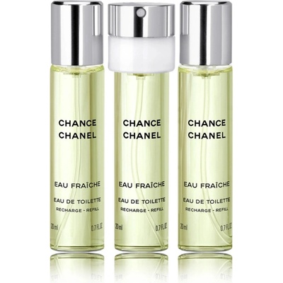 Chanel Chance Eau Fraiche toaletná voda dámska 3 x 20 ml náplň