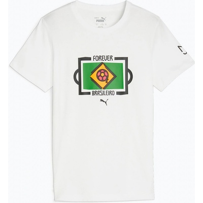 Puma Neymar Jr Tee dětské fotbalové tričko white