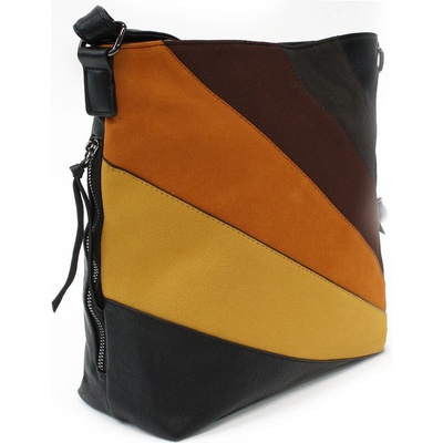barevná dámská crossbody kabelka Cymba černá