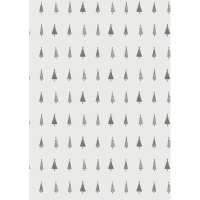 Ib Laursen Vianočný baliaci papier Green Christmas Trees – 5 m