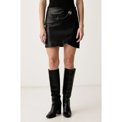 Guess sukňa s viskózou LUCIA W6BD27.W4251 čierna