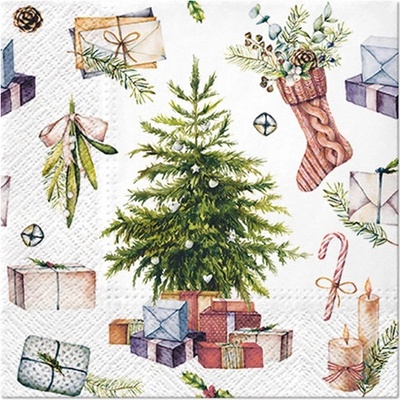 paw servítky christmas at home 33x33cm