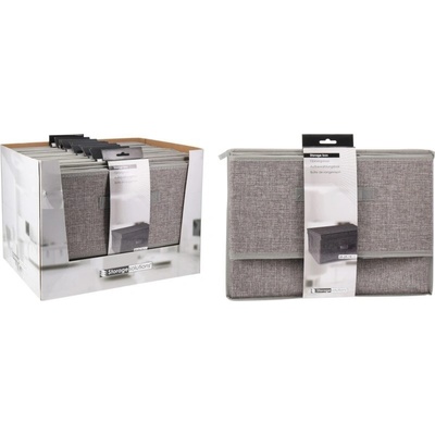 Homestyling Úložný box s odlápacím vekom sivý KO-101001740seda