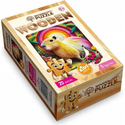 Wooden.City 20 dílků Tropická zahrada kapybary