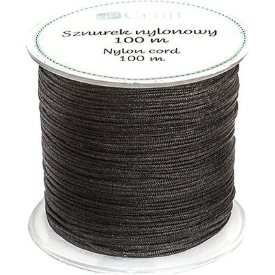 Dp Craft Nylonový provázek 0,8 mm × 100 m - černý