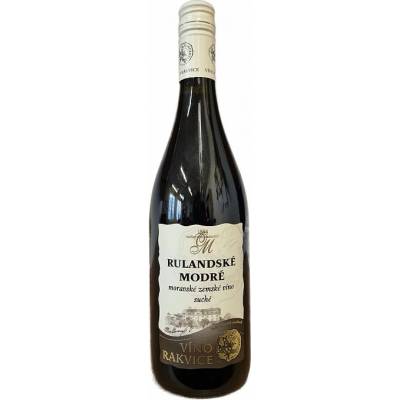 Rulandské Modré Víno Rakvice 2018 12,5% 0,75 l (holá láhev)