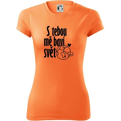 S tebou mě baví svět Dámské Fantasy sportovní dresovina Neon mandarine – Hledejceny.cz
