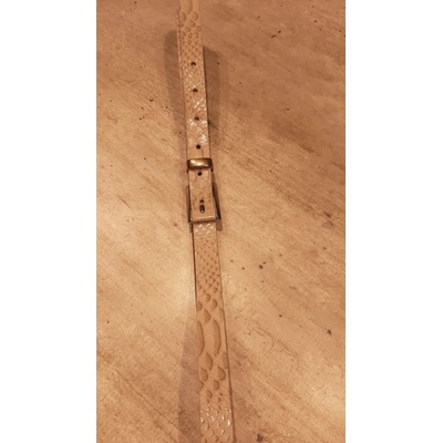 Soccx kožený pásek SCU-9999-8131 Béžová