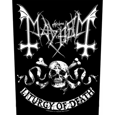 Mayhem – Skull Omega (Back Patch · sew-on) (Nášivka)