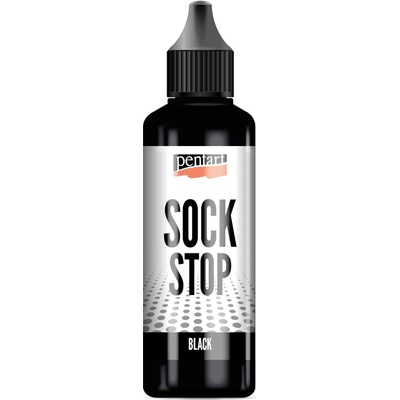 Pentart Sock stop tekutá protiskluzová hmota černá 80 ml