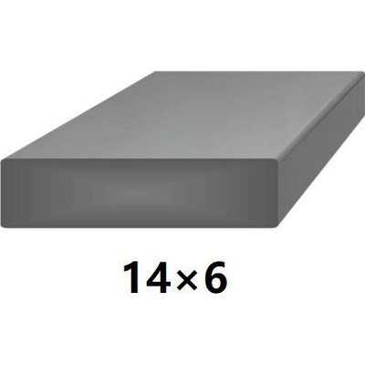 Plochá plná ocelová tyč 14x6 mm (pásovina), bez povrchové úpravy 3 m (J-P14x6-3)