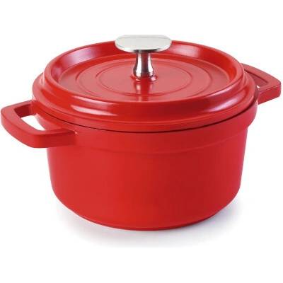 LACOR Cocottes 25909 – kulatý hrnec, 0,24 l, Ø 10 cm, červený