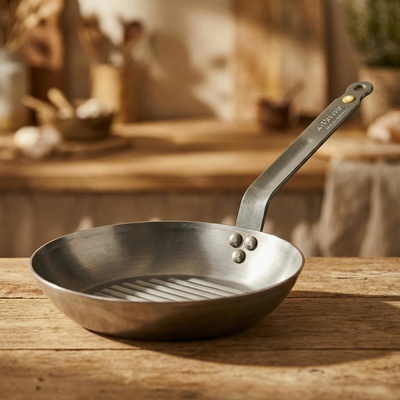 De Buyer Grilovacia panvica Mineral B strieborná 26 cm