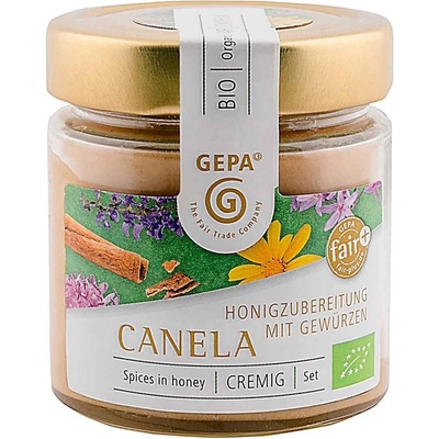 Gepa Bio med z divokých květů se skořicí, krémový, 250 g