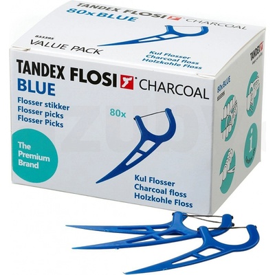 Tandex Flosser Blue zubní nit v mečíku 80 ks – Hledejceny.cz