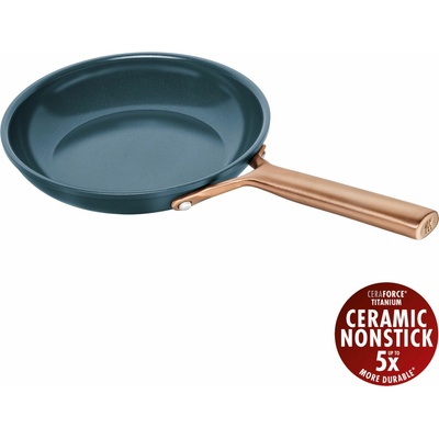 Pánev 20 cm ZWILLING Milano indukční nepřilnavá, modrá – prémiové nádobí Made in Italy, CERAFORCE Titanium bez PFAS, do trouby 230 °C 1035071