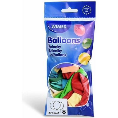 Wimex 53199 nafukovací balónky průměr 25 cm, barevný mix