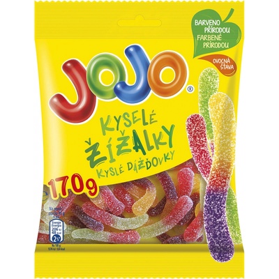 JoJo Velké Kyselé žížaly 170 g