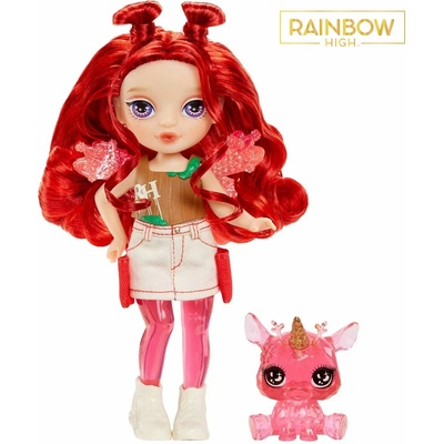 MGA Rainbow High Malá sestřička víla Apple Red