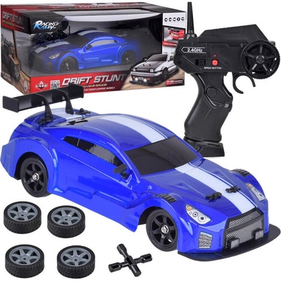 JOKOMISIADA RC drift auto RTR 4x4 1:16 s kouřovým efektem a LED světly modrý