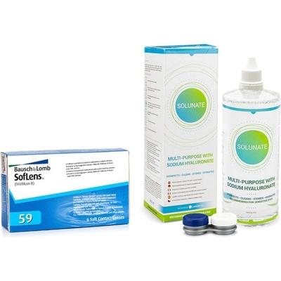 Bausch & Lomb SofLens 59 6 čoček + Solunate Multi-Purpose 400 ml s pouzdrem – Hledejceny.cz