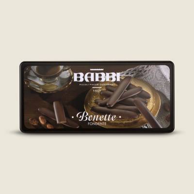 Babbi Bonette čokoládové jazýčky s náplní z hořké čokolády 180 g
