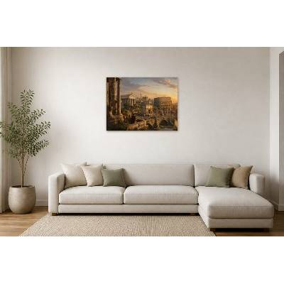 Obraz na plátně – Idealizovaný pohled na starověký Řím 100 × 75 cm – Hledejceny.cz