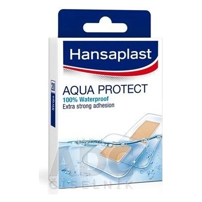 Hansaplast AQUA PROTECT náplasť, stripy 20 ks