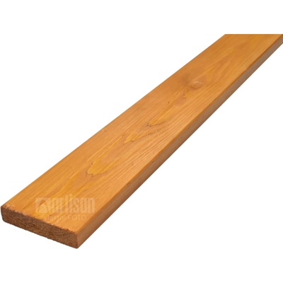 Plotovky dřevěné rovné, sibiřský modřín, barvené - odstín modřín 20x90x900, kvalita AB