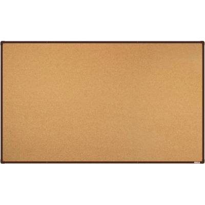 VMS VISION Korková nástěnka boardOK s hnědým rámem 2000 x 1200
