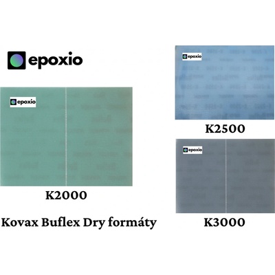 Kovax Buflex Dry brusný formát 2x 130 x 85mm - Epoxio.cz Zrnitost: K3000