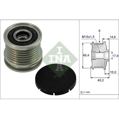 Předstihová spojka Schaeffler INA 535 0001 10
