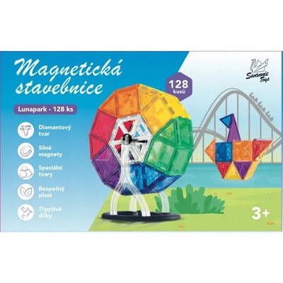 Swannie Toys Magnetická stavebnice Lunapark 128 ks