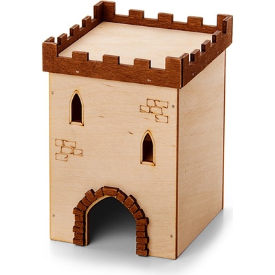 JK ANIMALS Hrad č. 1 drevený domček pre škrečky 9 x 9 x 14 cm