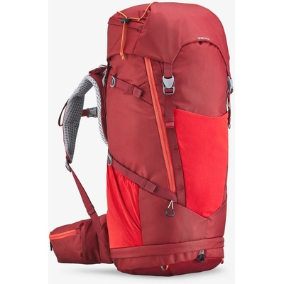 QUECHUA Detský odvetraný turistický batoh MH900 40 +10l červený 40 l