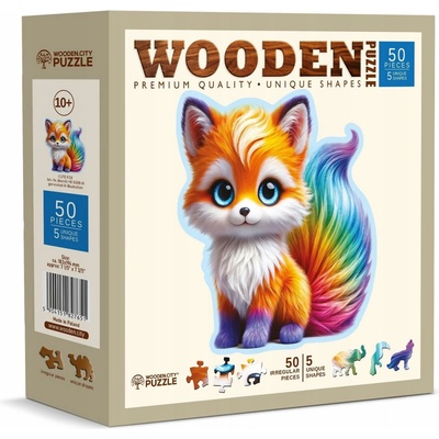 WOODEN CITY Drevené Roztomilá líška 50 dielov