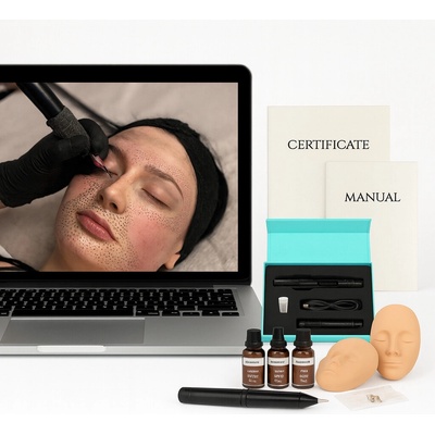 Online kurz s vybavením - Permanentní tetování pih - Freckles Tattoo Varianta: Materiály v tištěné podobě