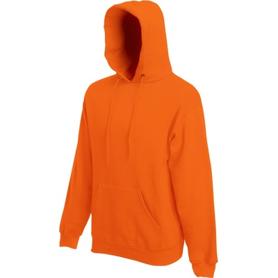 Fruit of the Loom mikina Classic Hooded Sweat s kapucí COT16220823501-orange